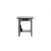 Atlantic Furniture Nantucket End Table with Charger Grey - image 3 of 4