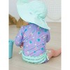 RuffleButts Baby/Toddler Girls UPF50+ Long Sleeve One Piece Rash Guard - 4 of 4