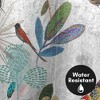 Americanflat 71x74 Floral Shower Curtain - 100% Polyester Shower Curtain, Water-Resistant Bath Curtain with Metal Grommets and 12 Shower Curtain Hooks - 3 of 4