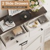 Shoe Cabinet with 3 Flip Drawers & 2 Drawers, Narrow Slim Organizer Rack - 3 of 4