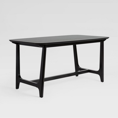 60" Mid-Century Trestle Base Rectangle Dining Table - Saracina Home