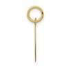 Black Bow Jewelry 14k Yellow Gold Script Happy Birthday Disc Charm or Pendant, 13mm - 2 of 4