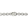 Black Bow Jewelry 6.75mm Sterling Silver Solid Belcher (Rolo) Chain Necklace - 4 of 4