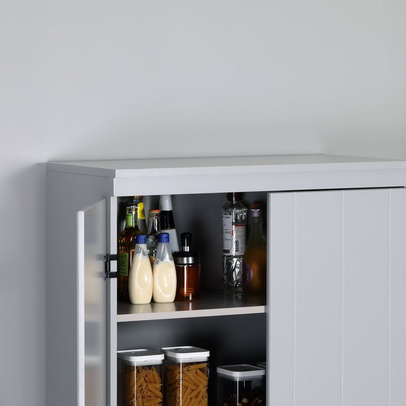 HOMCOM 70" 4-Door Kitchen Pantry, Freestanding Storage Cabinet, 6-tier Cupboard with Adjustable Shelves for Living Room, 5 of 7