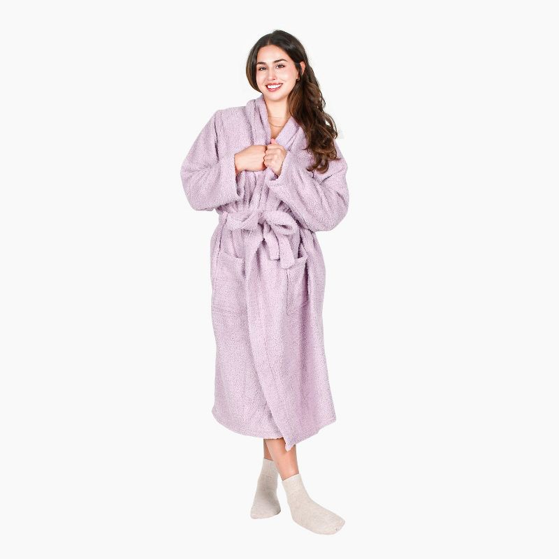 Tirrinia Premium Women's Plush Soft Robe  - Fluffy, Warm, and Fleece Shaggy for Ultimate Comfort, Available in 3 Colors, 5 of 8