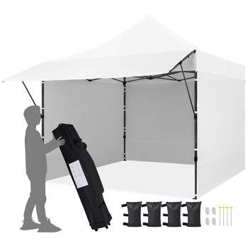 Yaheetech 10 × 10 ft Commercial Pop-up Canopy Tent, White