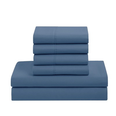 Twin Denim Down Alternative Reversible Microfiber Bed in a Bag Set