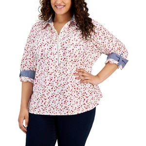 Tommy Hilfiger Womens Hearts Tunic Blouse - 1 of 1