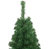 vidaXL 4-ft Artificial Christmas Tree with Thick Branches, Sturdy Metal Stand, Green PVC Material, Suitable for Indoor and Outdoor Use - 3 of 4