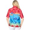 LA LEELA Button Down Shirt for Women Casual Summer Beach Party Blouse Short Sleeve Tropical Vacation Button Up Dress Hawaiian Shirts - 2 of 4