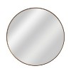 Aluminum Alloy Gold-Plated Circular Wall Mirror with Rounded Edges - 2 of 4