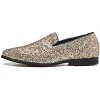 Santimon Mens Glitter Loafers Slip-On Dress Shoes – Sparkly Tuxedo & Suit Shoes for Weddings, Parties, and Formal Events - 2 of 4