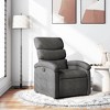 vidaXL Recliner Chair Dark Gray 100% polyester, metal, plywood Medium - 2 of 4