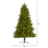 Nearly Natural 6.5-ft Vermont Spruce Artificial Christmas Tree with 450 Warm White (Multifunction) - 2 of 4