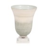Glass Vase with Marble Base - Handcrafted Metal & Glass Decorative Accent, Elegant Glam Design for Home, Office, Bedroom, or Living Room - 2 of 4