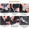 LakeForest"Inflatable SUV Air Mattress with Pillow, Air Pump, Storage Bag for Car, Travel & Camping Comfort"Black Grey - 4 of 4