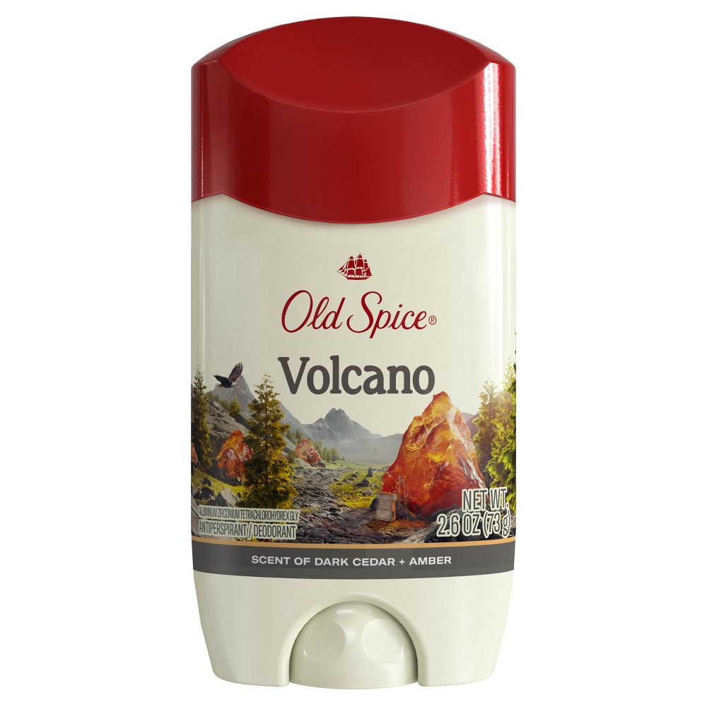 Photos - Deodorant Old Spice Men's Volcano with Charcoal Antiperspirant &  - 2.6oz 