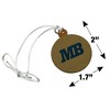 California State University Monterey Bay Secondary Logo Mini Small Tiny Wood Christmas Tree Holiday Ornament - 4 of 4