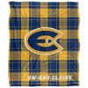 University Of Wisconsin Eau Claire Campus Plaid Spirit Silky Touch Super Soft Throw Blanket 50x60 - 2 of 4