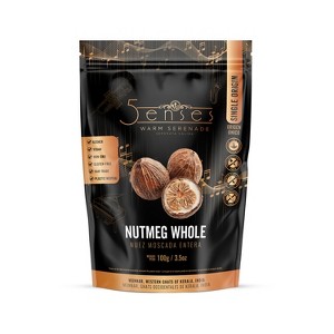 5Senses Nutmeg Whole | Warm Serenade | Natural, No Additives, Naturally Sun Dried and Handpicked | Resealable bag - 1 of 4