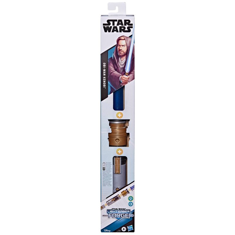 Star Wars Lightsaber Forge Obi-Wan Kenobi Electronic Blue Lightsaber, 3 of 13