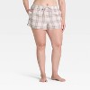 Women's Flannel Pajama Shorts - Auden™ - 4 of 4
