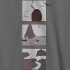Rerun Island Men's Landscapes Sun Mountain River Long Sleeve Graphic Cotton Sweatshirt Hoodie - 2 of 4