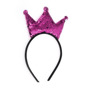 Unique Bargains Crown Sequins Headband for Halloween 1 Pc - 1 of 4