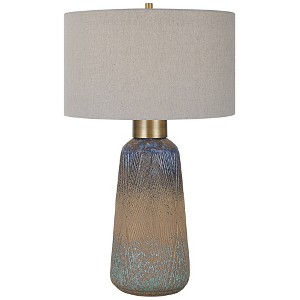 Uttermost Western Sky 29" High Blue and Brown Ceramic Table Lamp - 1 of 1