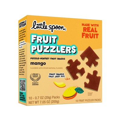 Little Spoon Kids' Fruit Puzzlers Mango Fruit Snacks Made with Real Fruit - 7.05 oz/10ct
