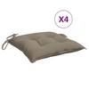 vidaXL Pallet Cushions 4 pcs Taupe 19.7"x19.7"x2.8" Oxford Fabric - 2 of 4