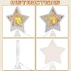 Aoibox Wooden Christmas Tree Topper Star Nativity 7.87 x 9.25 Inch with LED Light 3 Modes for Xmas Home Office Shop Decor 1 Piece - 4 of 4
