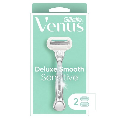 Venus Deluxe Smooth Sensitive Women's Razor + 2 Razor Blade Refills