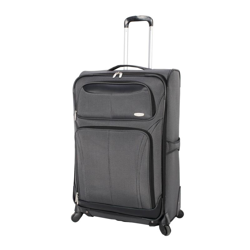 Skyline Softside Carry On Spinner Suitcase - Gray, 3 of 10