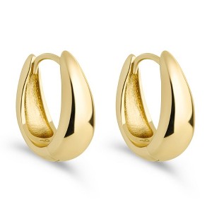 SHINE by Sterling Forever Lavina Polished Micro Hoop Earrings - 1 of 4