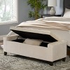 NicBex Modern 51" Storage Bench Wood Accent Stools with Button Tufted Top for Bedroom and Entryway - 2 of 4