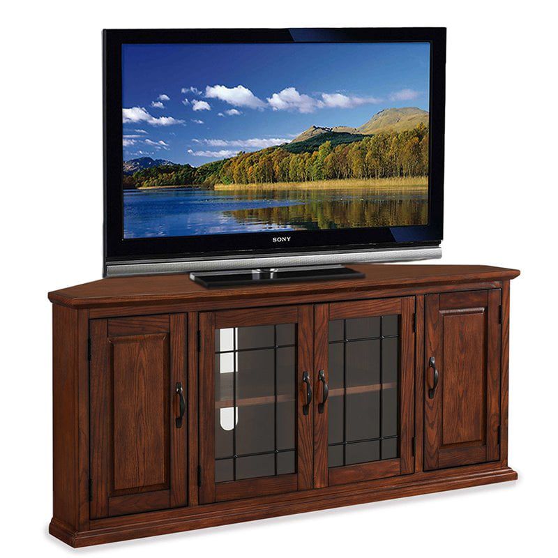 Leick Furniture Riley Holliday 60" TV Stand in Burnished Oak, 3 of 10