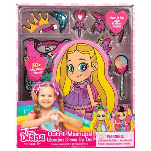 Love, Diana Outfit Mashup Wooden Dress Up Doll : Target