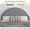 Bed Frame with Storage Drawers, Upholstered Boucle Platform Bed with Round Headboard, Heavy Duty - 4 of 4