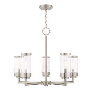 Livex Lighting Hillcrest 5 - Light Chandelier in  Brushed Nickel - 1 of 4