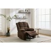 Reclinable Rocking Chair for Adults, Manual Recliner Chair with Cup Holder, Rocking Chairs with Massage and Heating, for Living Room, Bedroom - 2 of 4