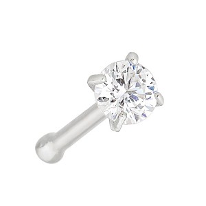 Jewelry Avalanche 1.5mm-3mm CZ Solid 22G 14K Gold Nose Bone Nose Stud - 1 of 4