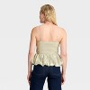 Women's Strapless Peplum Top - A New day™ - 2 of 3