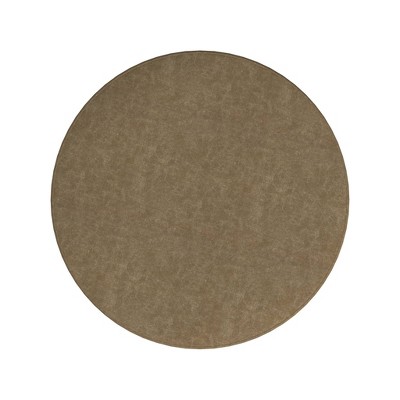 Sophia Mocha Velvet Round Ottoman