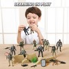 SYNCFUN 16 Pcs Army Men Action Figures for Boys, Military Toy with 12 Realistic Army Ranger and Weapon Gear Accessories for Boys Gift - image 4 of 4