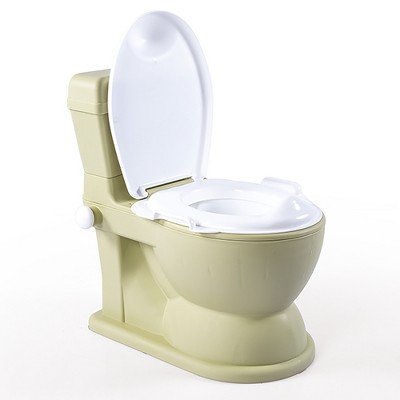Dolu Nuve Educational XL Potty, Flip-Top Lid for Children 18 Months & Up, Green