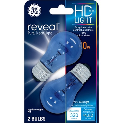 Ge 2pk 9w 60w Equivalent Reveal Led Hd+ Light Bulbs : Target