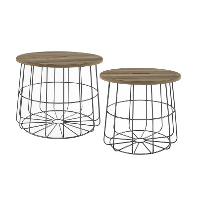 wire basket side table target