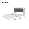 Queen Size Upholstered Platform Bed with Frame and LED Light, Modern Velvet Headboard with Diamond Quilting Detail-Maison Boucle - 4 of 4