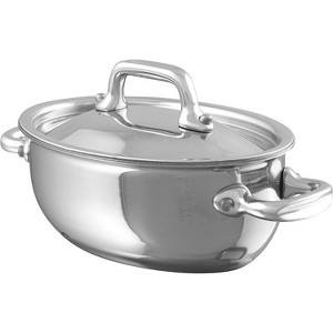 Mauviel M'Minis Oval Cocotte With Lid, 4.7 Inch - 1 of 3